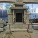 张家口 芝麻灰高档墓碑、土墓，一套也支持定做