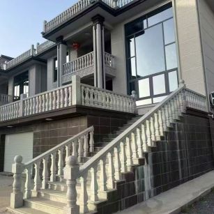 张家口 芝麻白别墅阳台栏杆，楼梯栏杆
