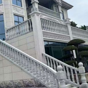 张家口 芝麻白别墅，栏杆