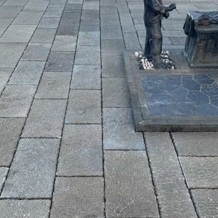 张家口仿古石铺装效果