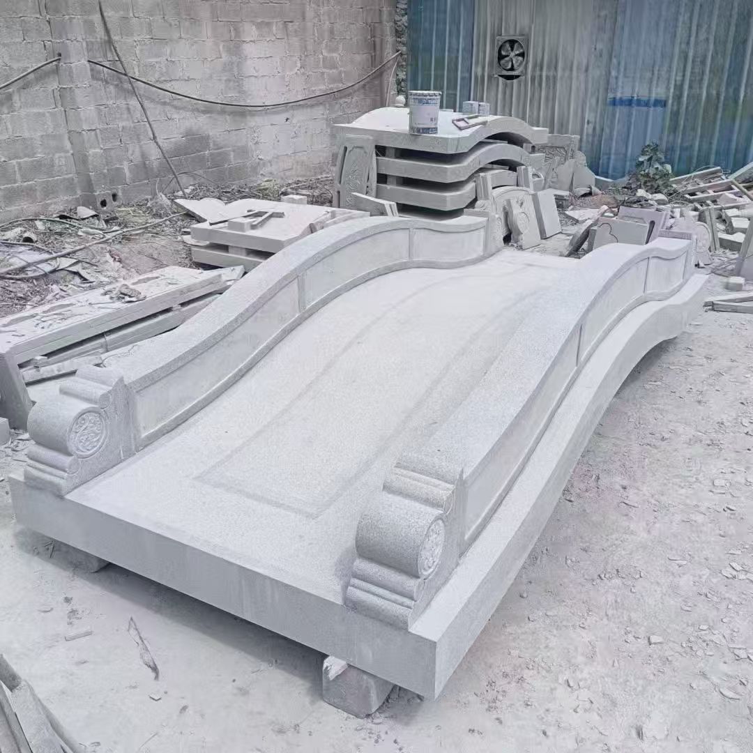 张家口 芝麻灰花岗岩园林景观 小石桥