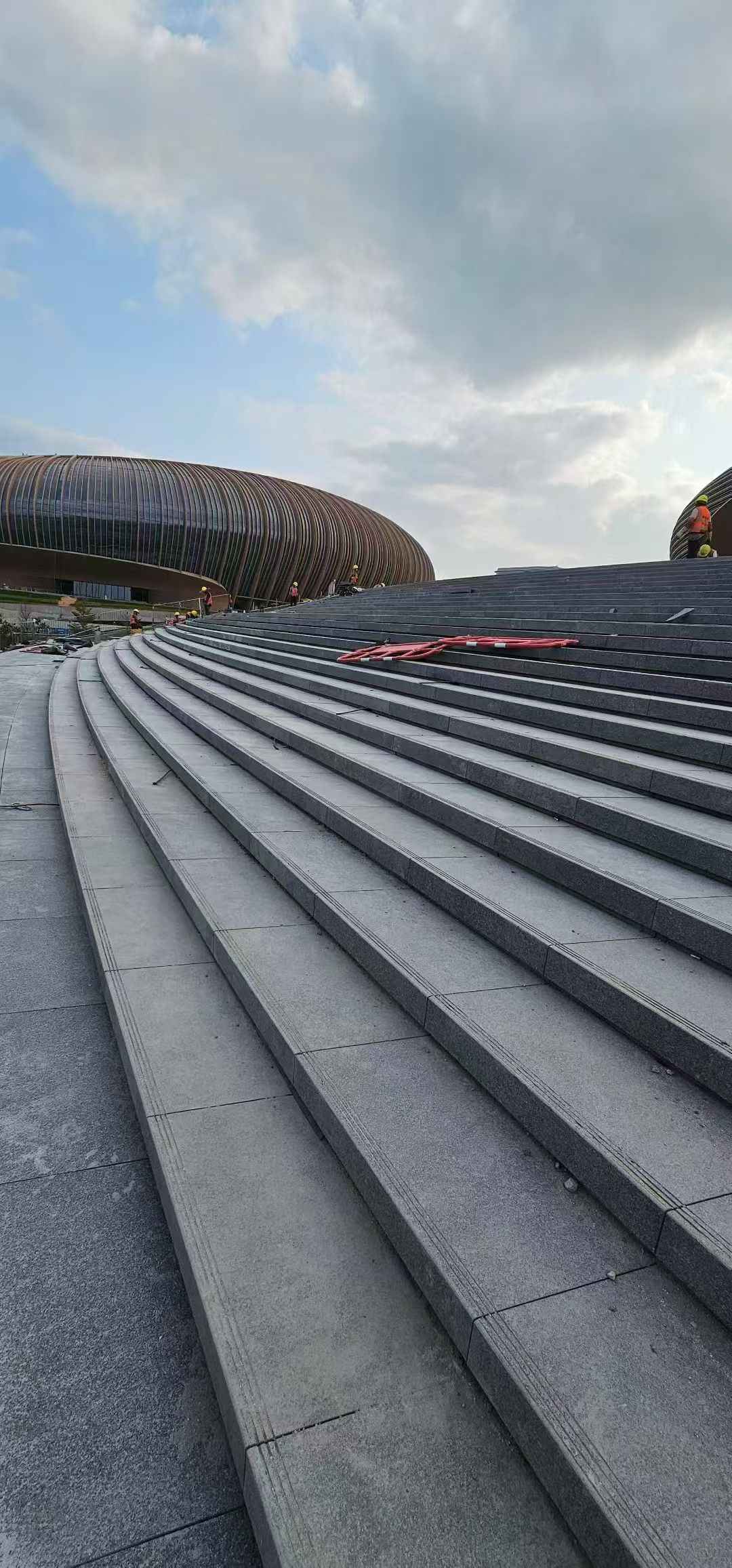 张家口 弧形整石台阶铺装效果图