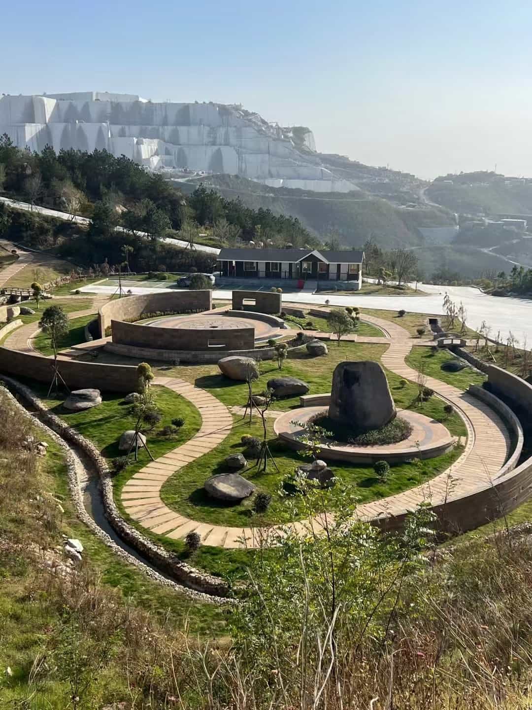 张家口仿古石铺装整体效果