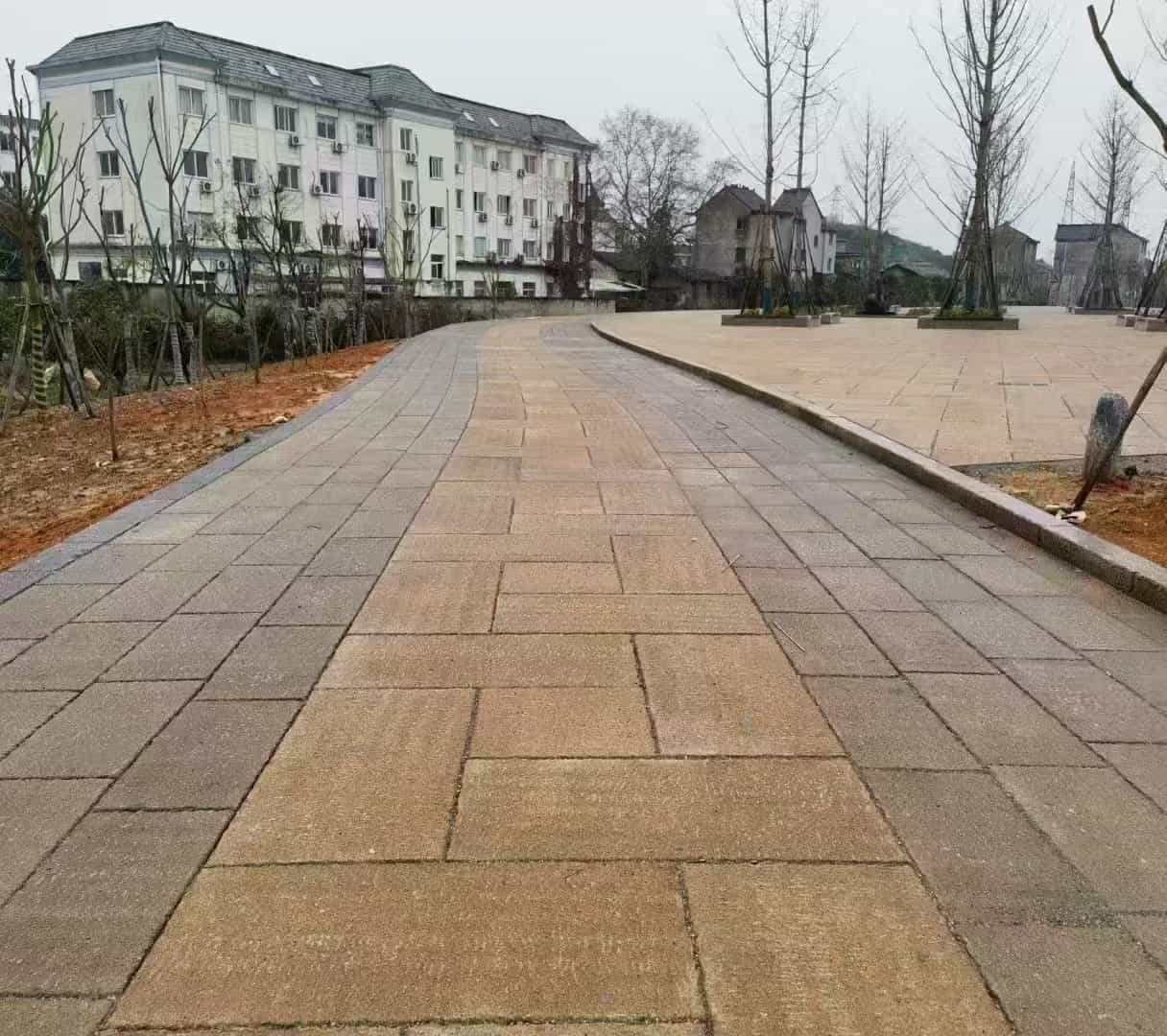 张家口仿古石铺装效果