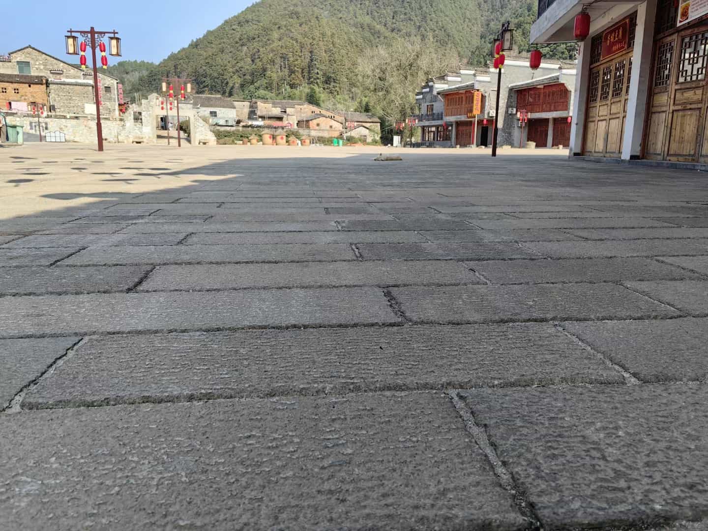 张家口仿古石铺装效果