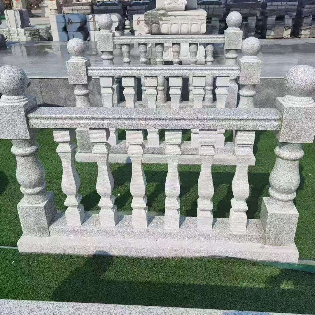 张家口 别墅石材栏杆特写