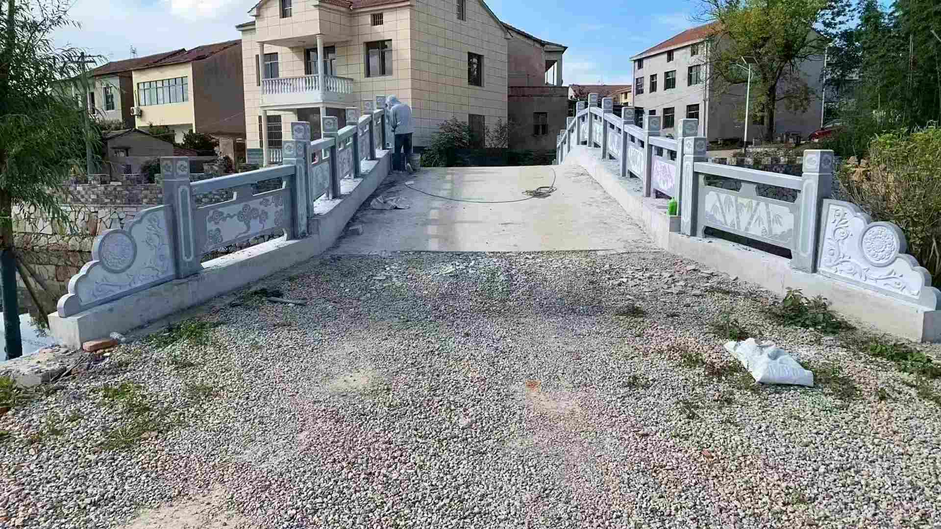 张家口 芝麻灰花岗岩桥栏杆