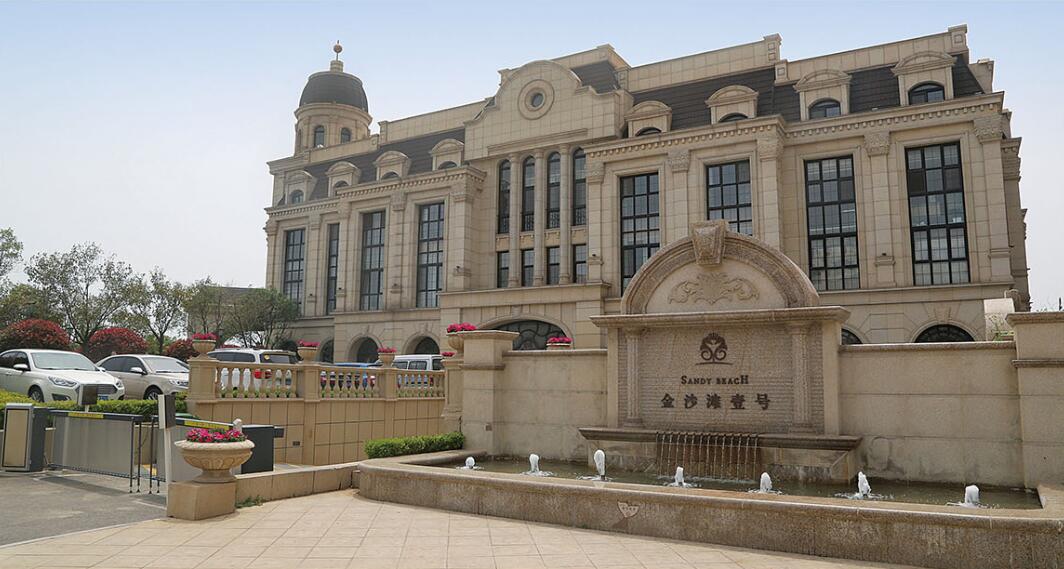 张家口花岗岩黄金麻建筑外墙干挂案例
