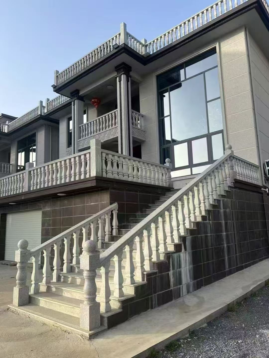 张家口 芝麻白别墅阳台栏杆，楼梯栏杆