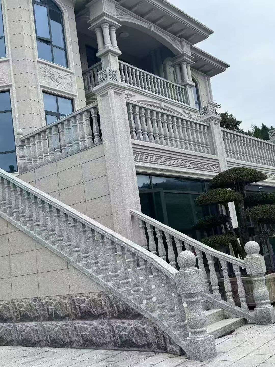 张家口 芝麻白别墅，栏杆