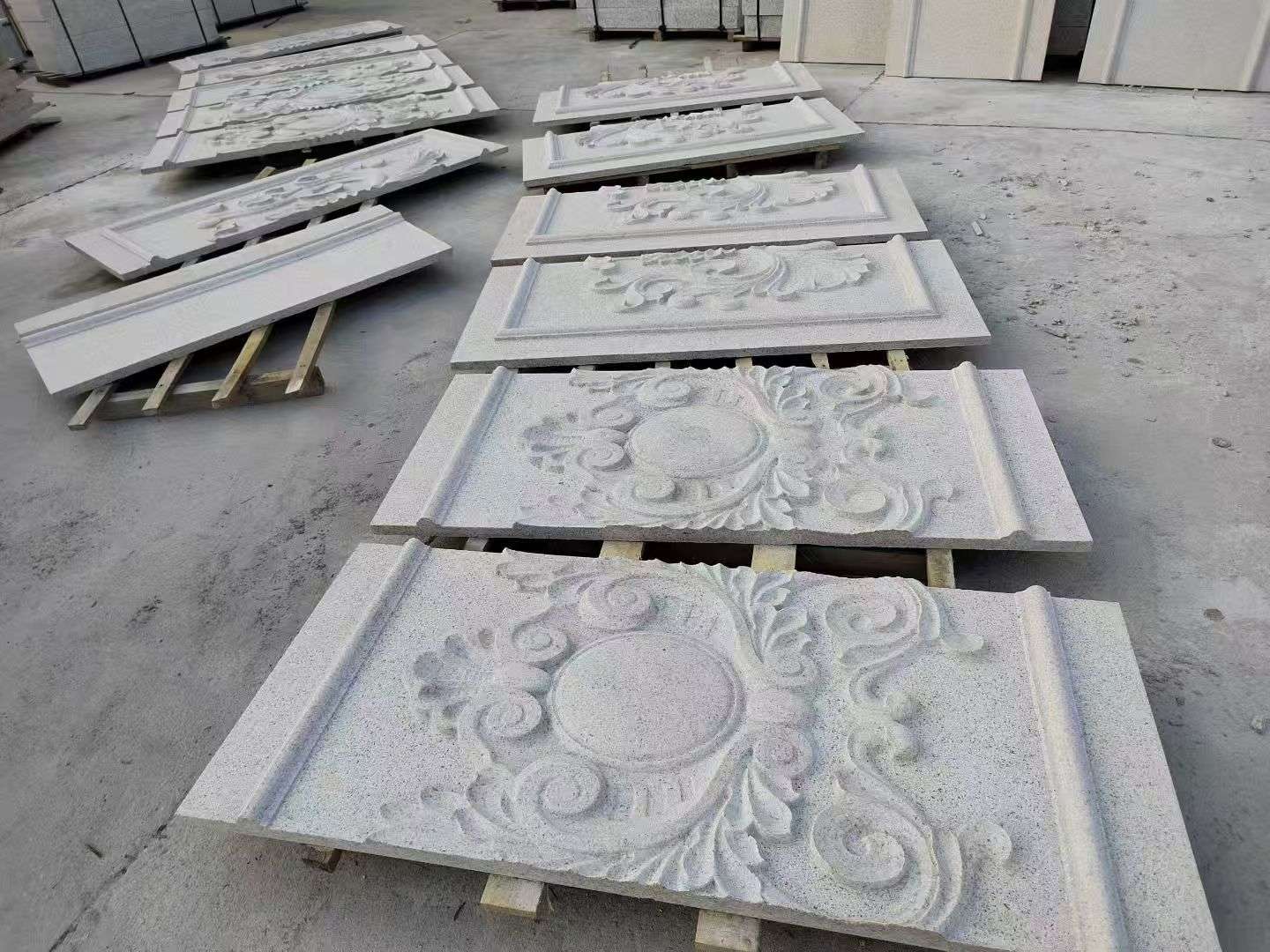 张家口 芝麻白干挂雕花板