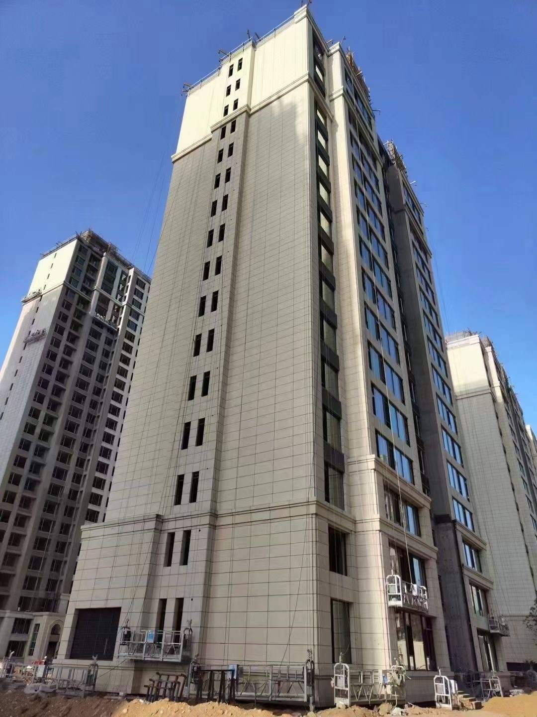 张家口黄金麻高端小区，外墙干挂