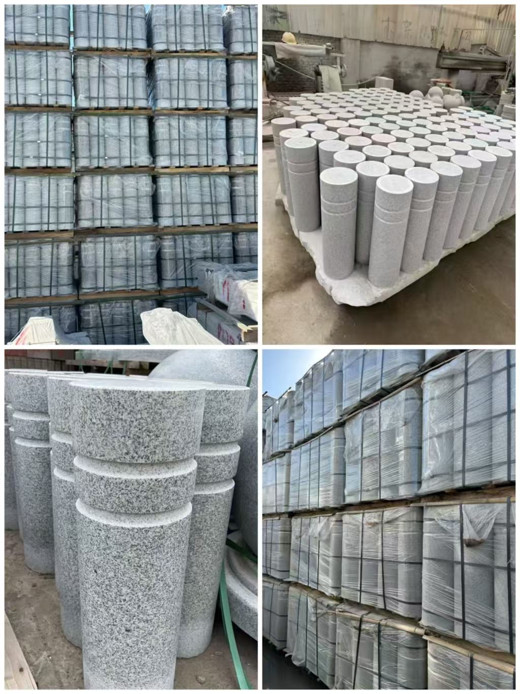 张家口 芝麻白花岗岩挡车柱、隔离柱多少钱